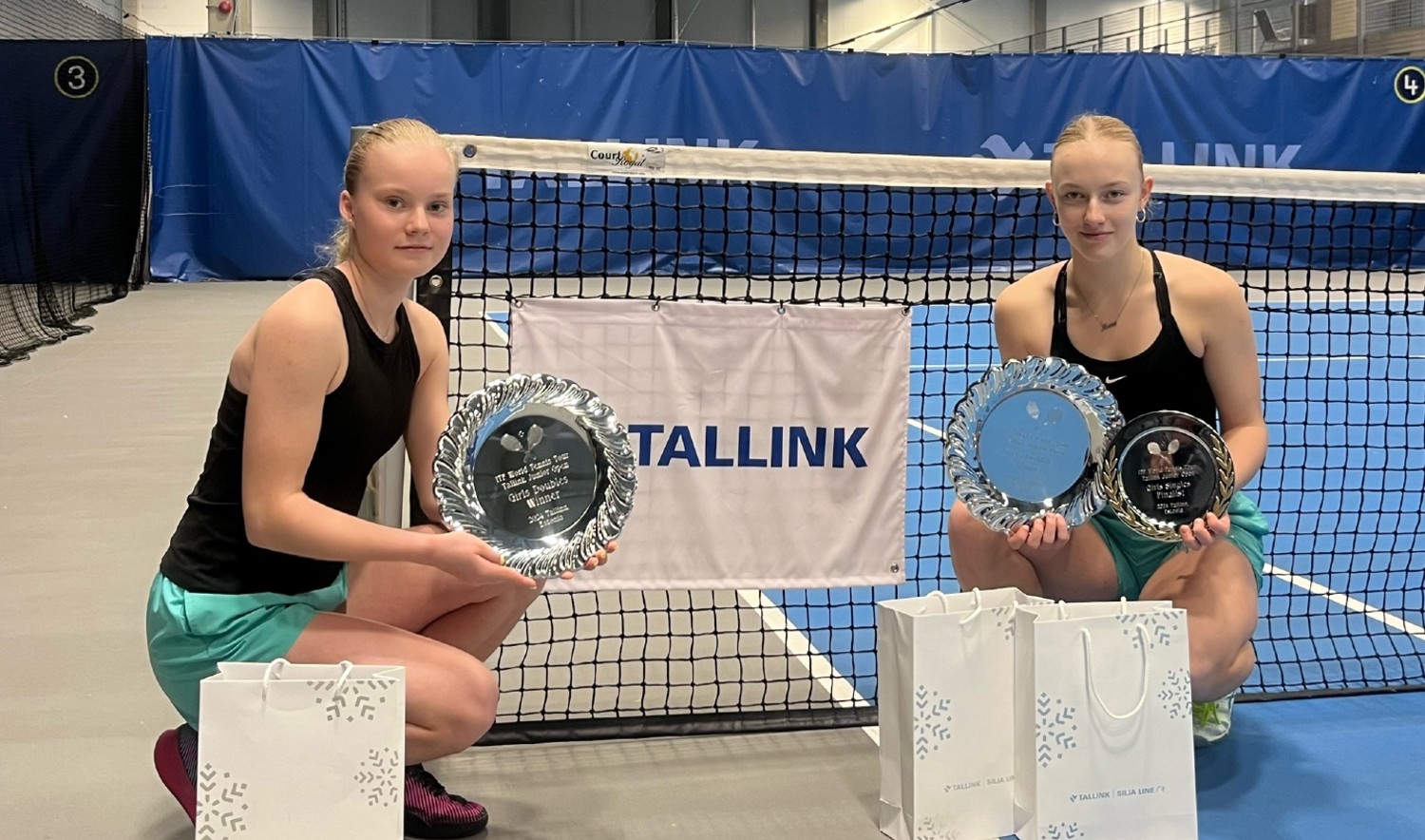 Täna lõppes Tallink tennisekeskuses ITF-i juunioride J30 turniir Tallink Junior Open, kus Eesti sai esikoha mõlemas paarismängus ja noormeeste üksikmängus. Eduk
