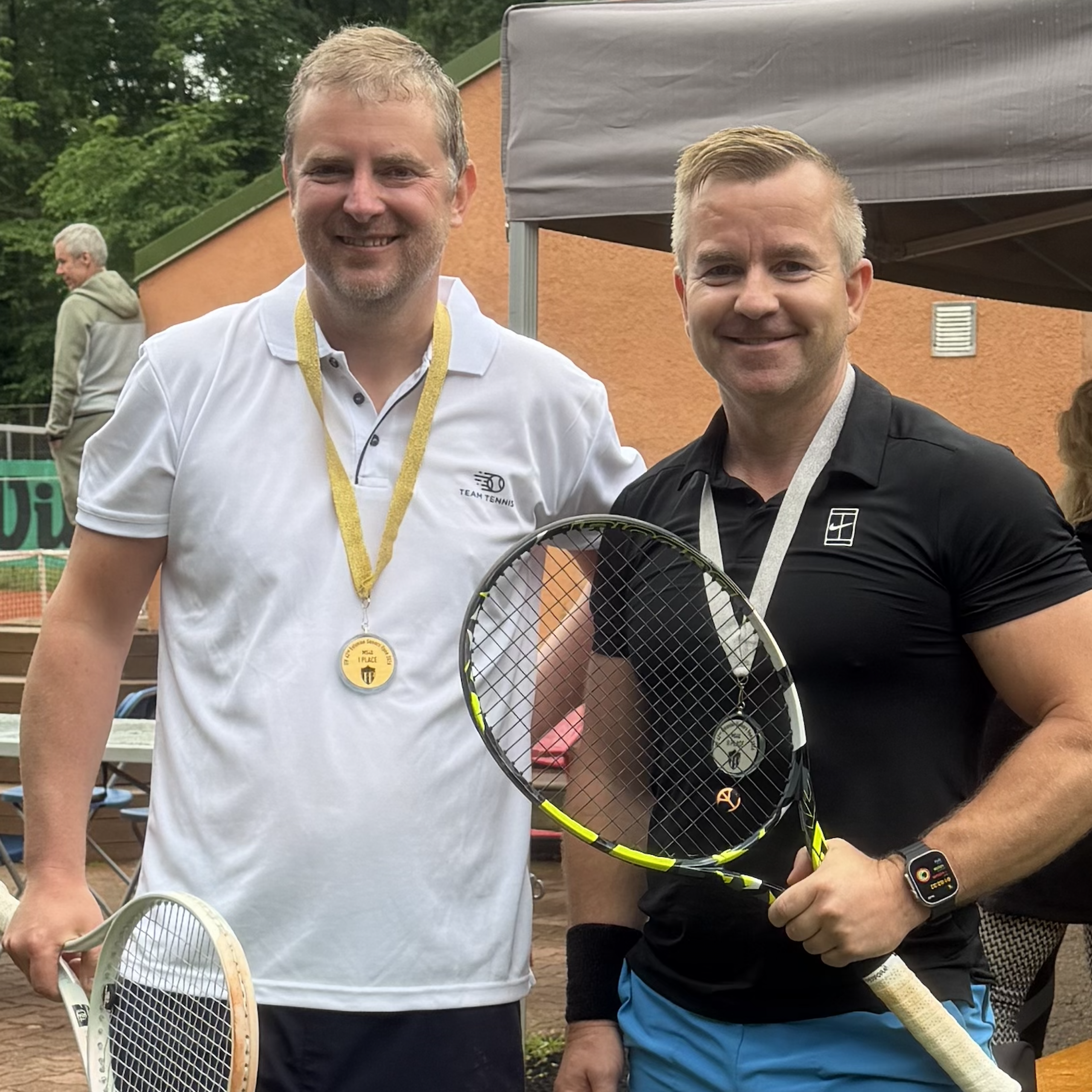 40+ meest üksikmängu võitja Janar Kalmus ja finalist Viljo Naar / Foto: Marilys Kalmus